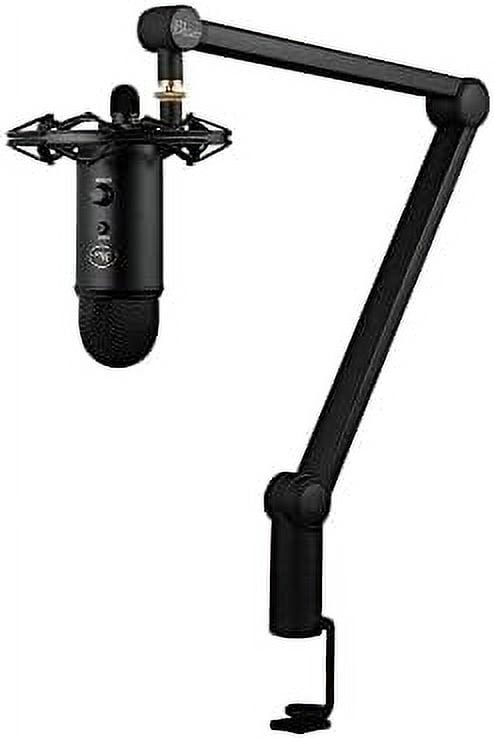 Blue Yeticaster Pro Broadcast Bundle with Yeti USB Microphone for Gaming, Recording, Streaming, Podcasting, Radius III Shockmount, Compass Mic Boom Arm, Blue VO!CE - Blackout