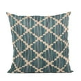 thumbnail image 1 of Blue Zig Zag Cut Diamond Luxury Throw Pillow - 18 x 18 in., 1 of 1