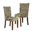 thumbnail image 1 of Blue and Brown Paisley Parsons Chair (Set of 2), 1 of 18
