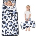thumbnail image 1 of Blue and Dark Blue Leopard Pattern Toddler Nap Mats for Kids Preschool,Sleeping Mat Bag or Kids,Toddler Sleeping Bag,Toddler Nap Mat or Daycare, 1 of 6