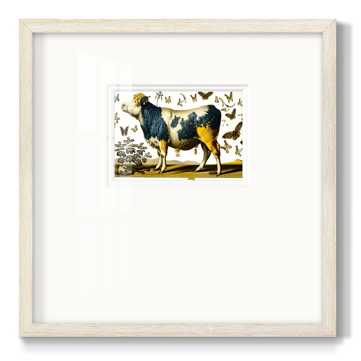 Blue and Gold BovinePremium Framed Print