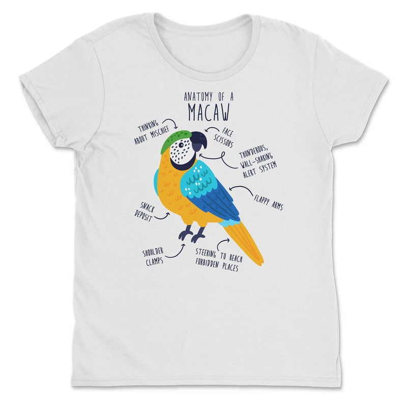 Blue and Gold Macaw Shirt, Funny Bird Lover Gift, Cute Pet Macaw T ... - Macaw Bird Lover