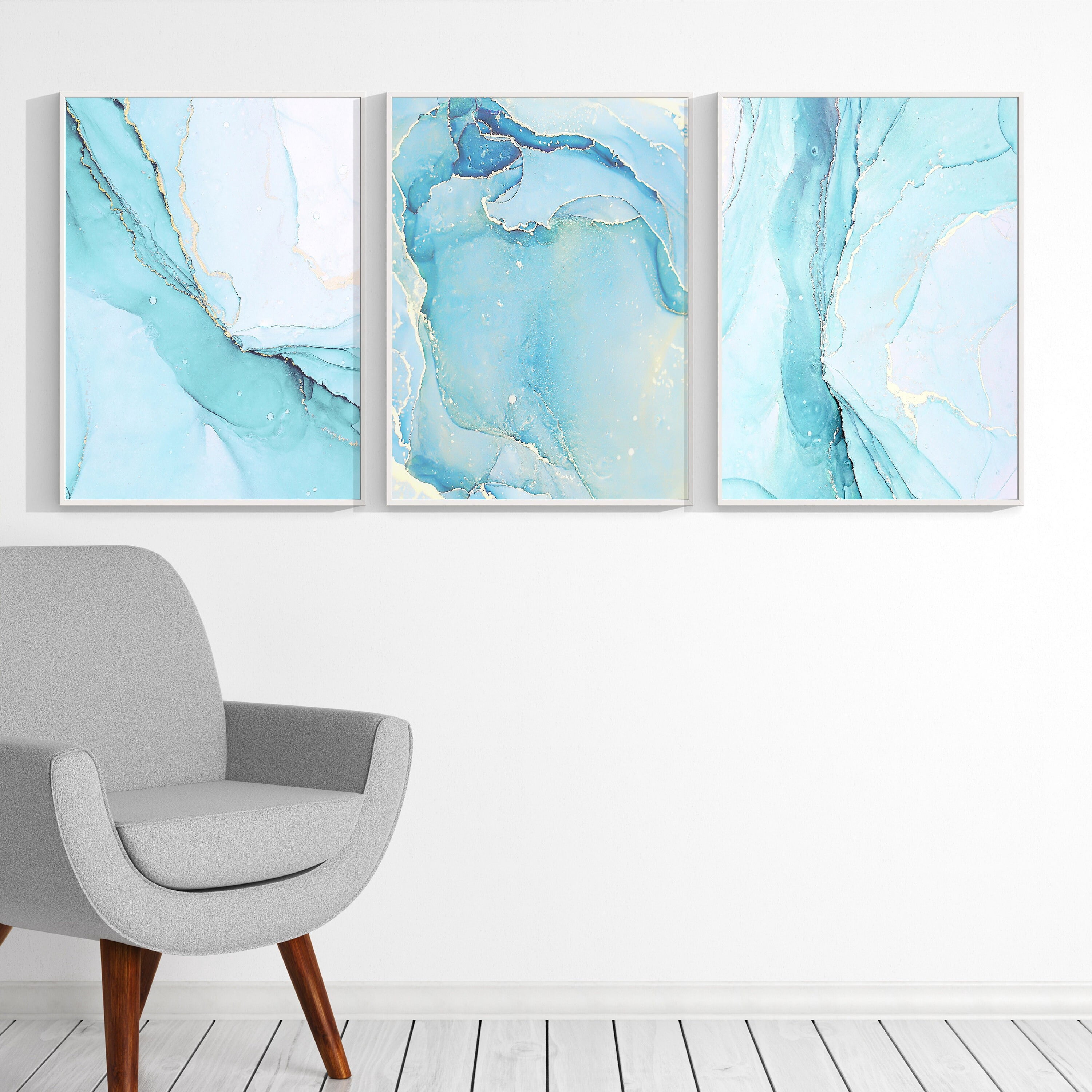 Photo inspiration: Visual Reference: Blue And Gold Marble Prints Marble Abstract Prints Marble Ink