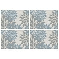 thumbnail image 1 of Blue and Gray Floral Pattern Summer Placemats Table Placemats Set Of 4-Linen Kitchen Washable Placemats Table Mats 11.8"x17.7"Non-Slip Heat Resistant, 1 of 6