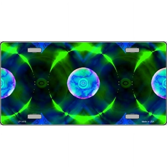 Blue and Green Nova Flat Automotive License Plates Blanks for Customizing