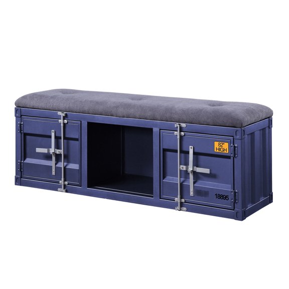 Blue and Grey - Hidden Storage for Bags - Bedroom - Contemporary and Rugged Style
