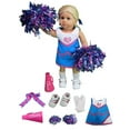 thumbnail image 1 of Blue and Pink Cheerleader 6 pc Set For 18 Inch Dolls, 1 of 1