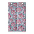 thumbnail image 1 of Blue and Pink Hanging Pocket Organizer, Abstract Petals and Leaves, Printed Polyester Storage Bag with Pockets, 21" x 31", Sea Blue Pink, 1 of 2