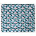 thumbnail image 1 of Blue and Pink Mouse Pad, Digitally Generated Pattern of Soft Chrysanthemums, Rectangle Non-Slip Rubber Mousepad, Deep Sky Blue Rose, by Ambesonne, 1 of 2