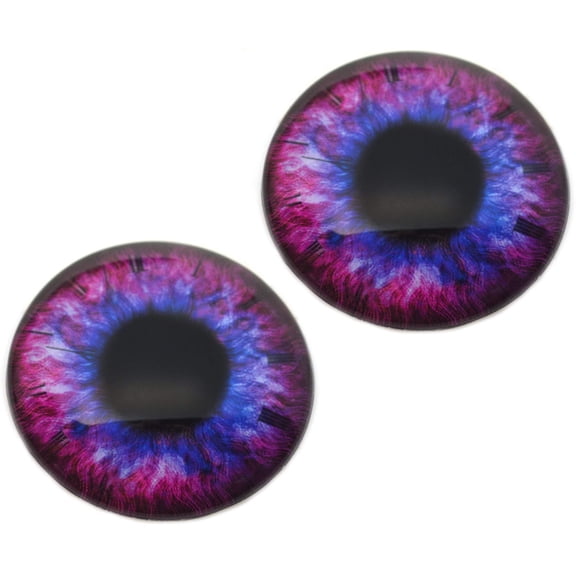 Blue and Pink Steampunk Glass Eyes
