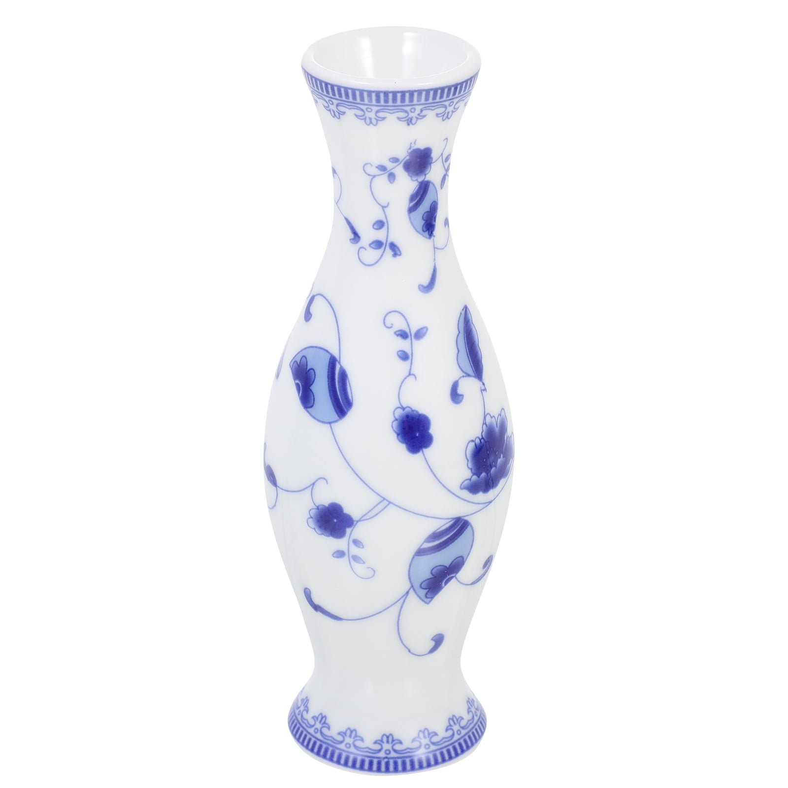 Blue and White Ceramic Vase Flower Arrangement Porcelain Pots ...