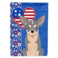 thumbnail image 1 of Blue and White Chihuahua USA American Flag Garden Size, 1 of 5