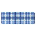 thumbnail image 1 of Blue and White Grid Pattern Kitchen Rug Mat,Kitchen Runner Rugs Non Skid Washable,Decorative Kitchen Floor Mats for Kitchen,Sink,Laundry,17"x47.2", 1 of 7
