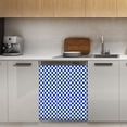 thumbnail image 1 of Blue and White Kentucky Checkerboard Dishwasher Magnet Cover Decorative Sticker for Home Cabinet Kitchen 23" x26", 1 of 5
