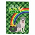 thumbnail image 1 of Blue and White Pit Bull Terrier St. Patrick's Day Flag Garden Size, 1 of 3