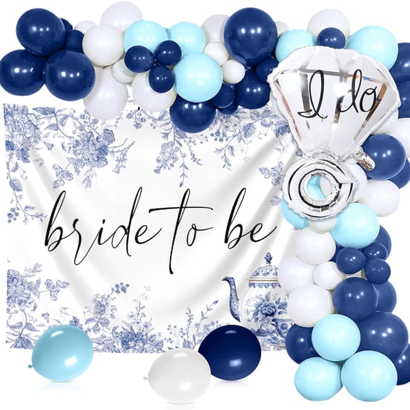 Blue and White Porcelain Themed Wedding Party Decoration Set