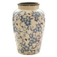 thumbnail image 1 of Blue and White Porcelain Vase Large Chinoiserie Floral Vintage Tall Blue Ceramic Vases, 1 of 7