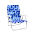 thumbnail image 1 of Lawn Chair USA Folding Beach Chair, Aluminum Stripes, 1 of 2