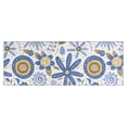 thumbnail image 1 of Blue and Yellow Pioneer Flower Kitchen Rug Mat,Kitchen Runner Rugs Non Skid Washable,Decorative Kitchen Floor Mats for Kitchen,Sink,Laundry,17"X47", 1 of 5