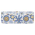 thumbnail image 1 of Blue and Yellow Pioneer Flower Kitchen Rug Mat,Kitchen Runner Rugs Non Skid Washable,Decorative Kitchen Floor Mats for Kitchen,Sink,Laundry,17"x47.2", 1 of 7