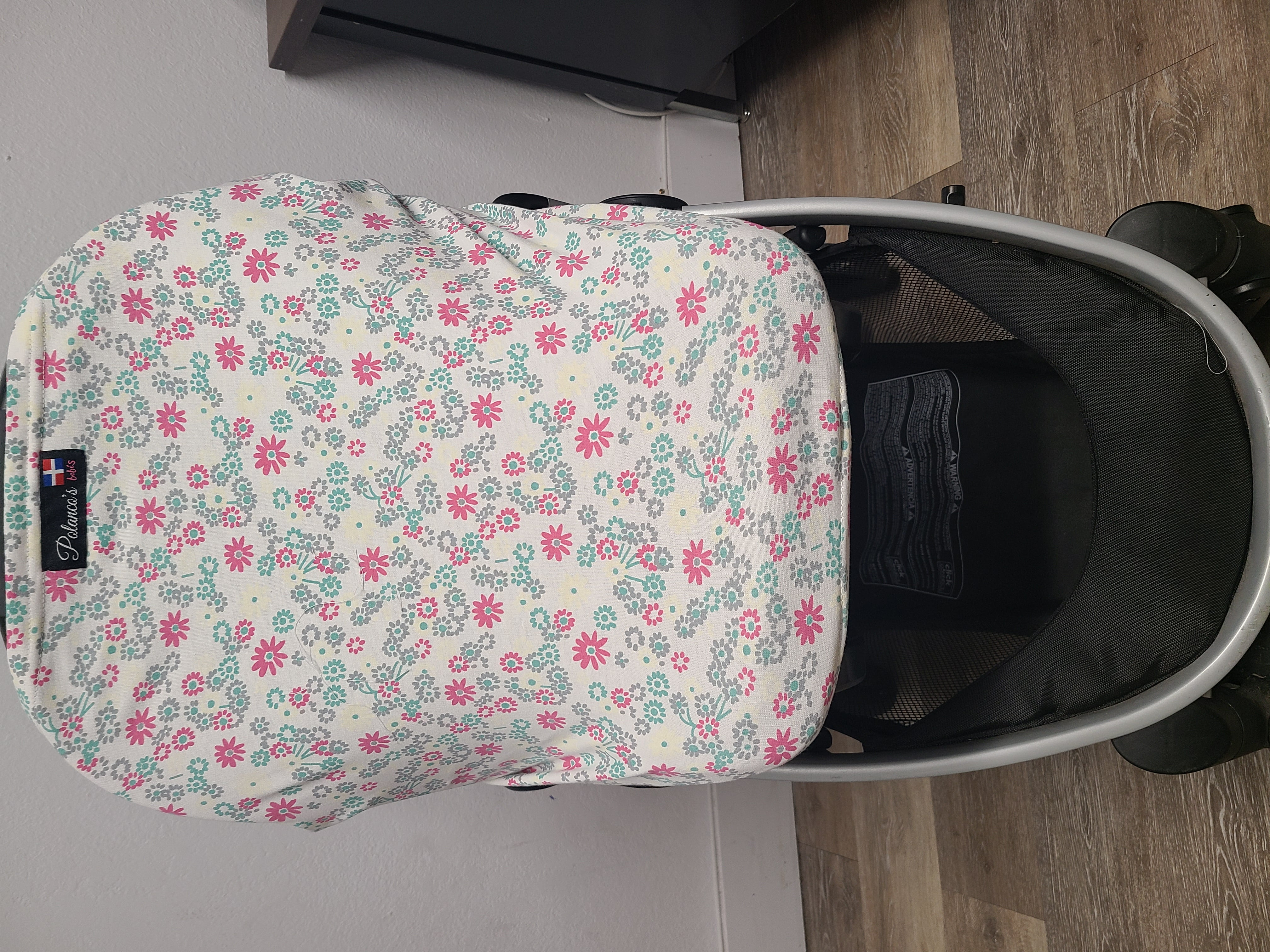 Blue and pink All-in-one multicolor floral infant cover