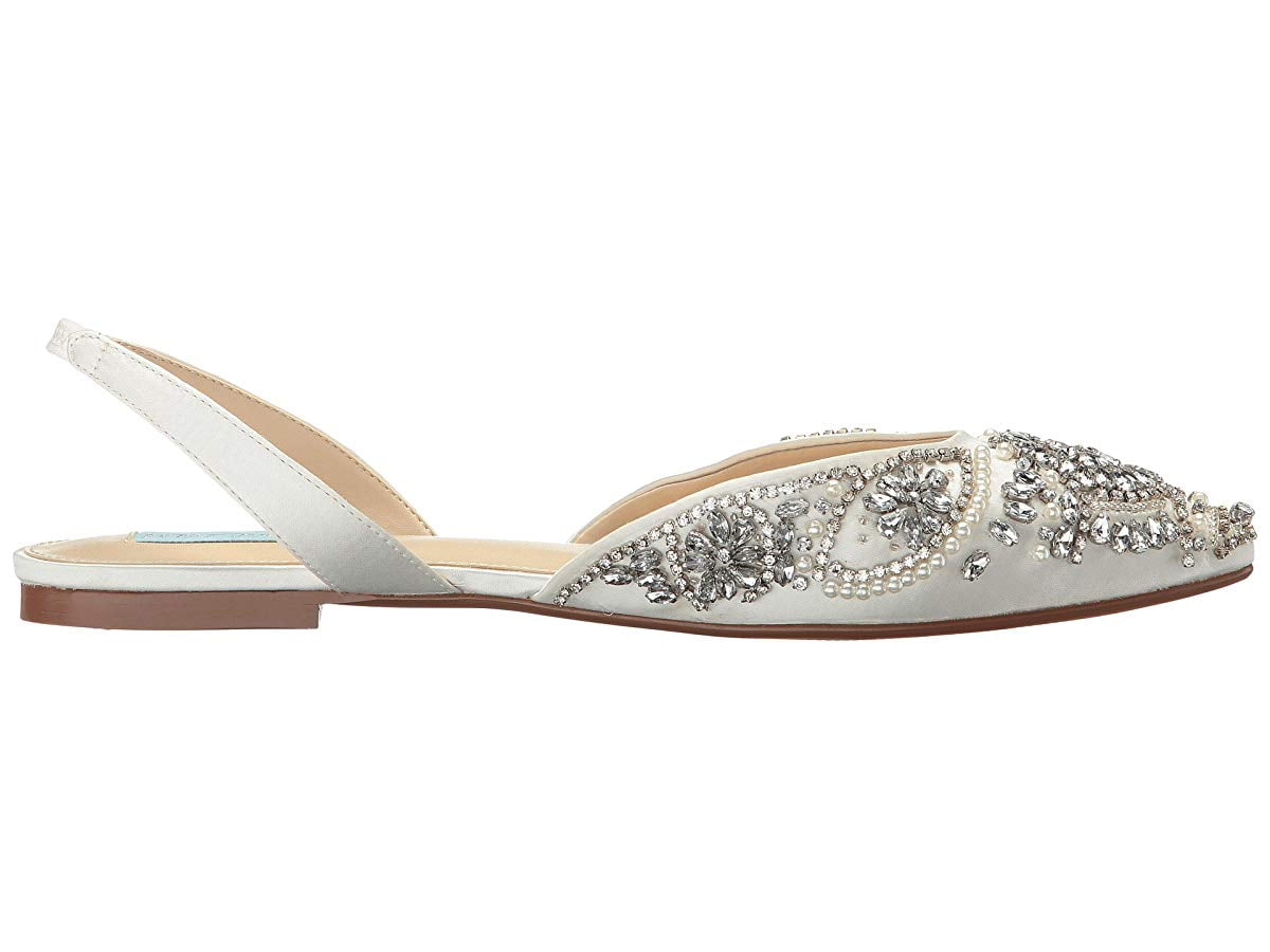 Blue by Betsey Johnson Molly Ivory Satin Walmart