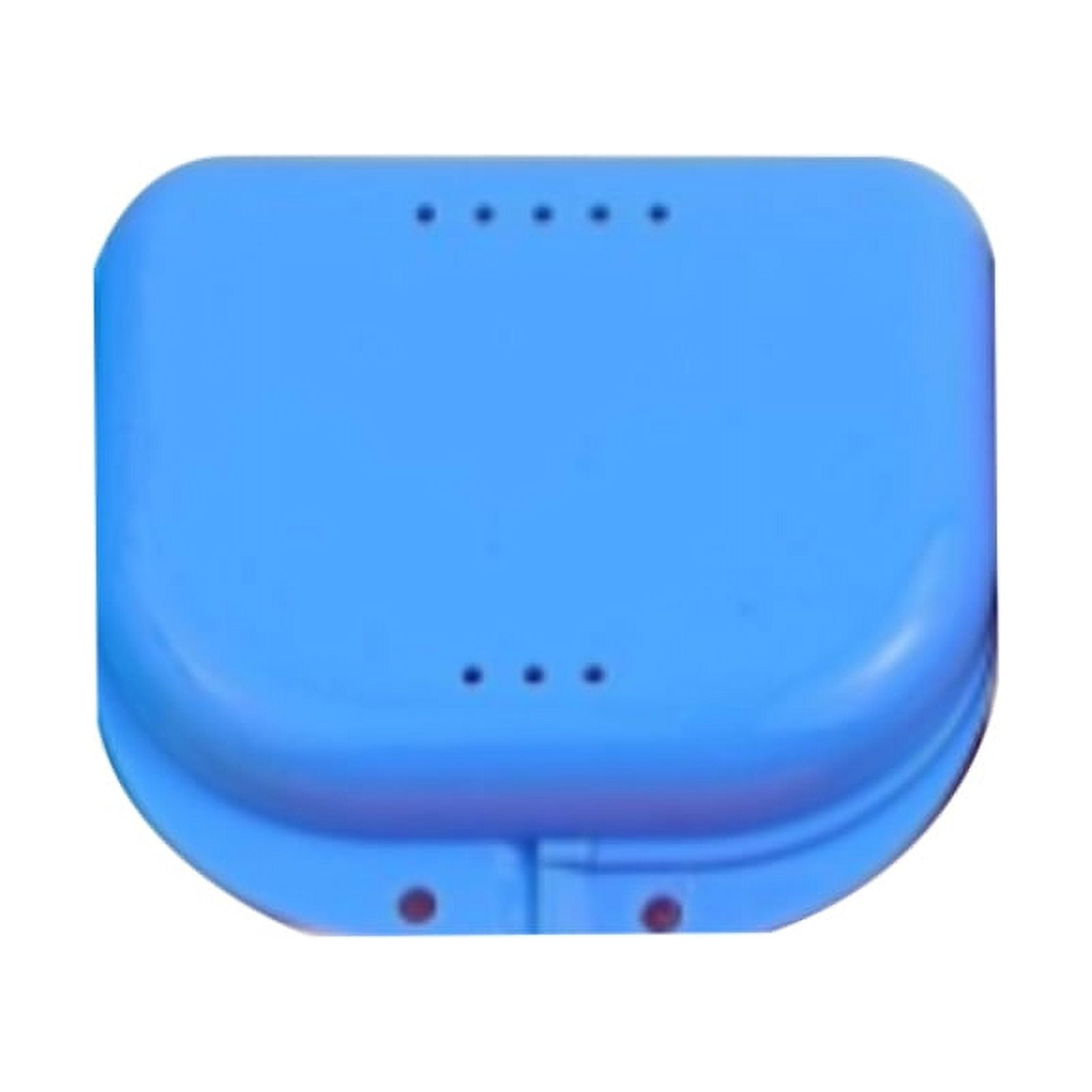 (Blue) dental orthodontic retainer denture storage case box mouthguard