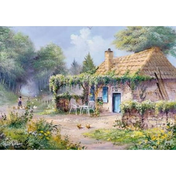 Blue door Poster Print by Reint Withaar (20 x 28)