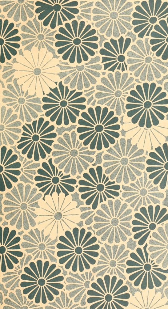 Blue floral Artistic Japan 1891 Canvas Art - Unknown (24 x 36)