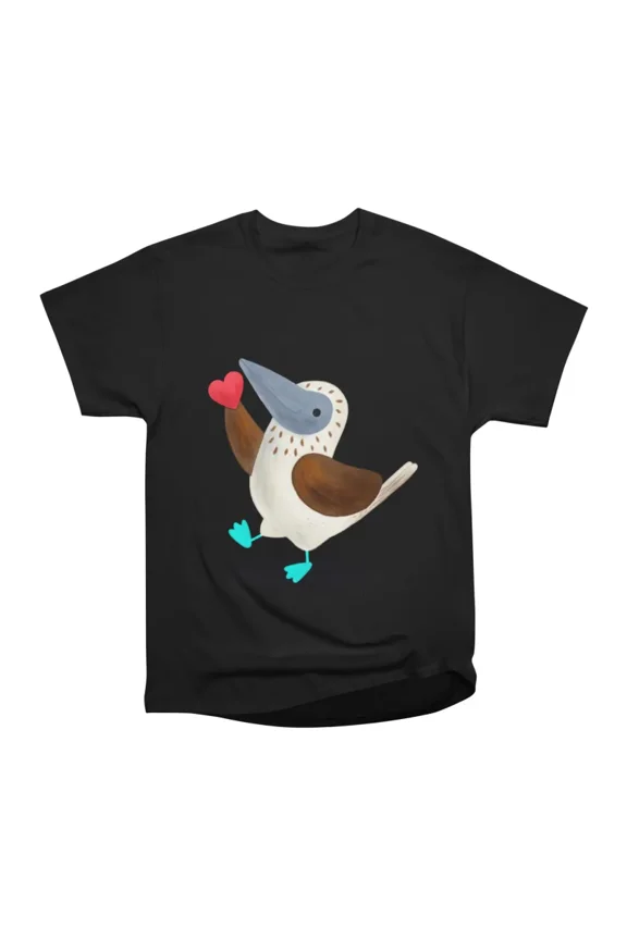 Blue footed booby bird with heart T-Shirt Tee Gift For Him Merch For Her Apparel For Frien
