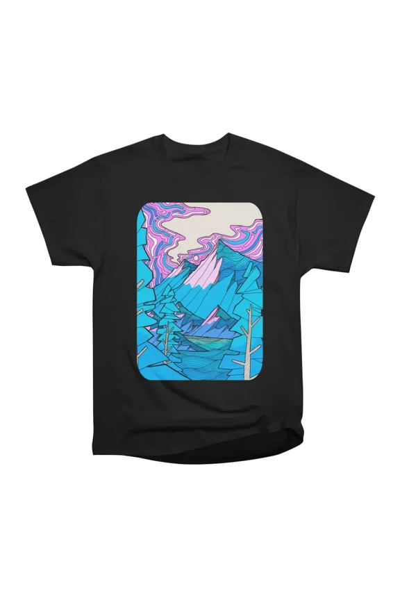 Blue forest lake T-Shirt Tee Gift For Him Merch For Her Apparel For Friend
