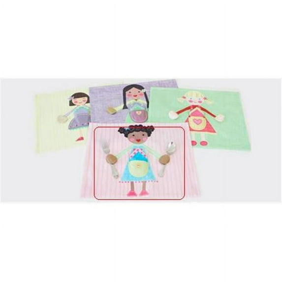 Blue girl placemat
