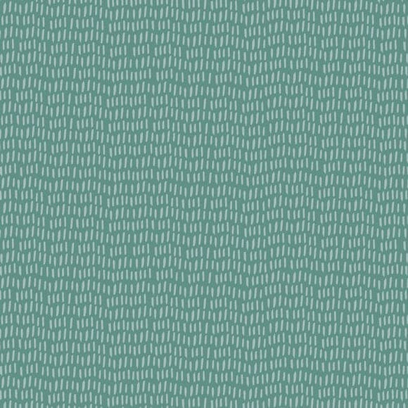 Blue green dash fabric, Avery Row Mayfair Art Gallery Fabrics coton, Sold by the Quarter Yard