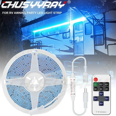 CHUSYYRAY 2835 Led Blue Flexible Lights SMD 12V 16ft/5M Outdoor/Indoor, Waterproof