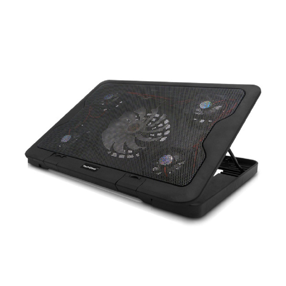 Blueray Laptop Cooler 5 Fans LED 2 USB Cooling Adjustable Stand Pad