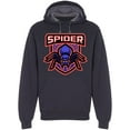 thumbnail image 1 of Blue/red "spider" Design Hoodie Men -Image by Shutterstock, Male Small, 1 of 2