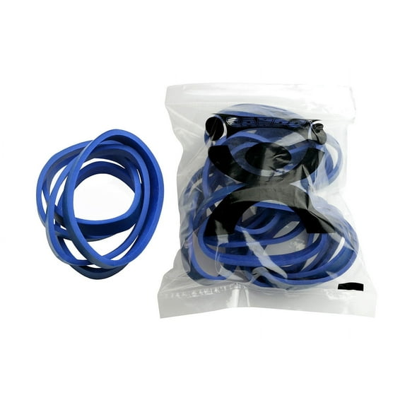 Blue rubber bands, latex-free, 25 each