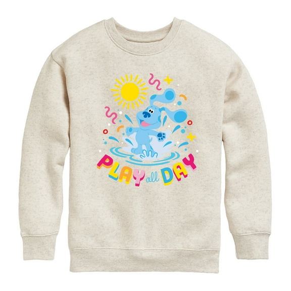 Blue's Clues & You! - Play Day - Summer Fun - Toddler & Youth Crewneck Fleece Sweatshirt
