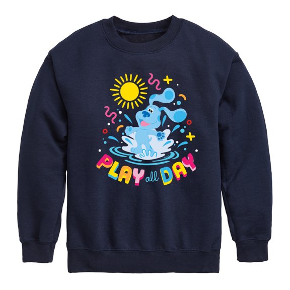Blue's Clues & You! - Play Day - Summer Fun - Toddler & Youth Crewneck Fleece Sweatshirt