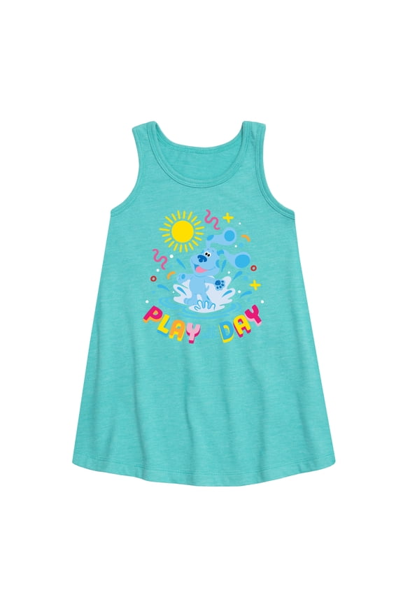 Blue's Clue & You! - Play Day - Summer Fun - Toddler & Youth Girls A-line Dress