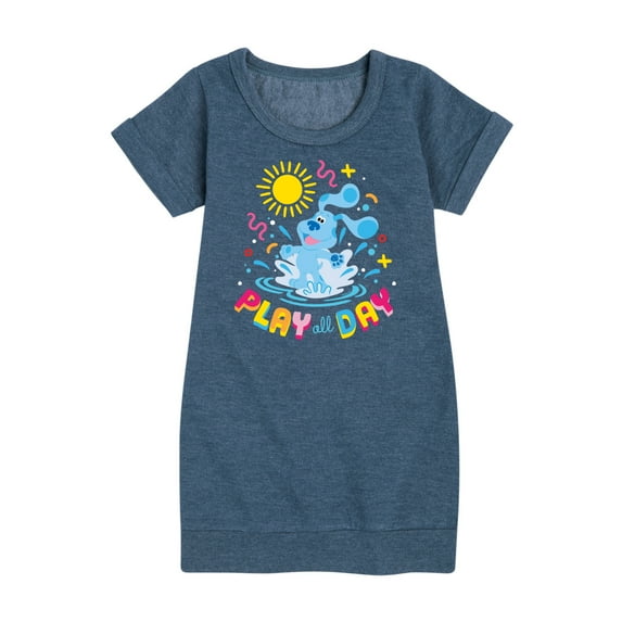 Blue's Clues & You! - Play Day - Summer Fun - Toddler & Youth Girls Fleece Dress