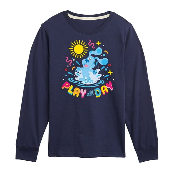 Blue's Clues & You! - Play Day - Summer Fun - Toddler & Youth Long Sleeve Graphic T-Shirt