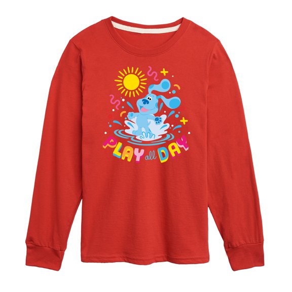 Blue's Clues & You! - Play Day - Summer Fun - Toddler & Youth Long Sleeve Graphic T-Shirt