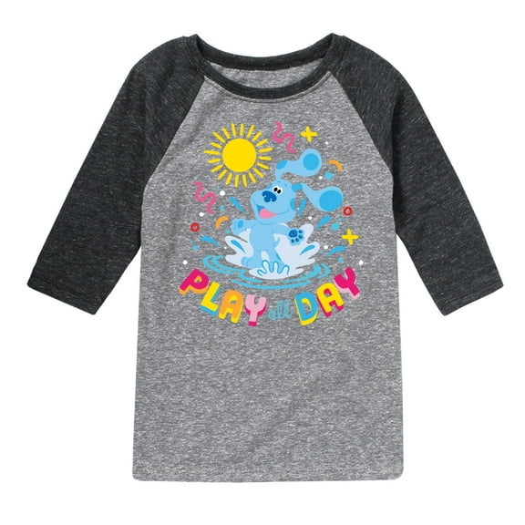 Blue's Clues & You! - Play Day - Summer Fun - Toddler & Youth Raglan Graphic T-Shirt