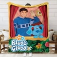 thumbnail image 1 of Blue's Clues Anti Pilling Flannel Blanket Gifts for Fans Lover Girls Boys Women Present Hoodie Him Bed 30"x40", 1 of 6