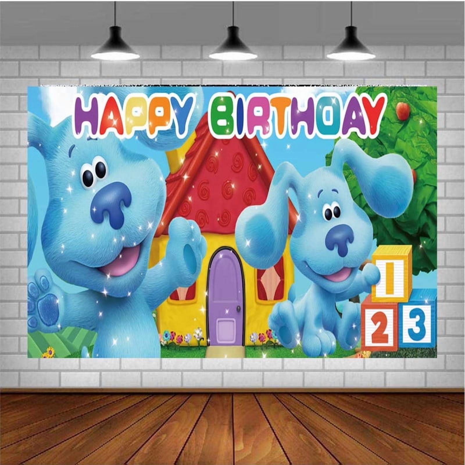Blue Clues Banner Poster Wall Decor Birthday Backdrop Background Party Supplies Taspestry