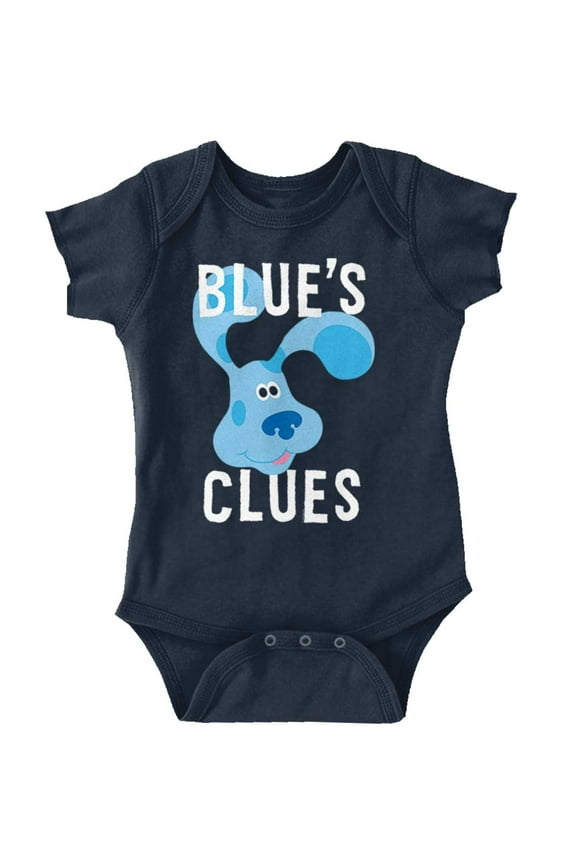 Big Face Cartoon Puppy Romper Boys or Girls Infant Baby Brisco Brands NB