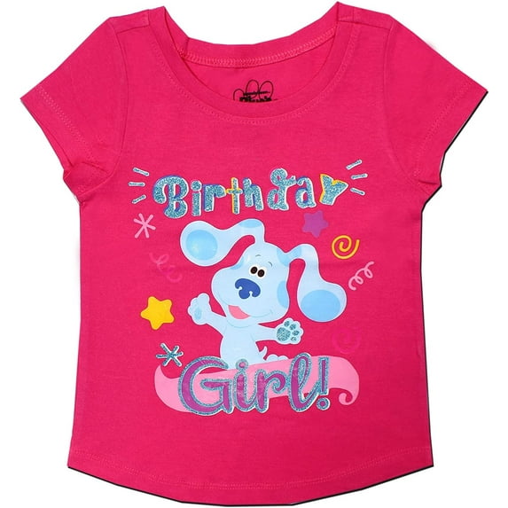 Blue's Clues Blue Girls Single Birthday Tee, Toddler