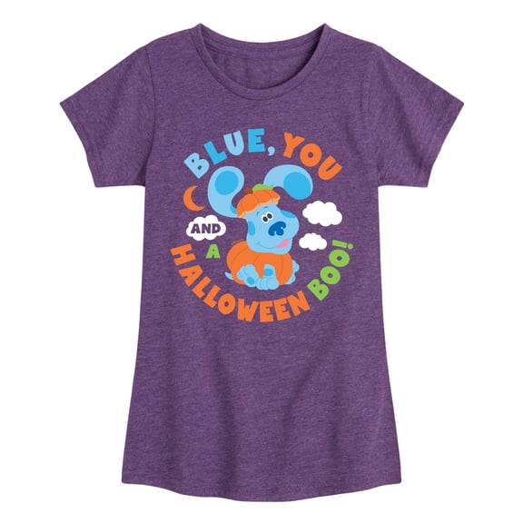 Blue's Clues & You! - Blue You And Halloween Boo - Toddler And Youth Girls Short Sleeve Graphic T-Shirt