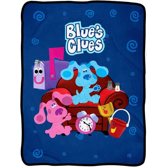 Blue's Clues Classic Character Group Blanket, Blue's Clues Characters TV Series Art Throw Blanket, Gift for TV Fans